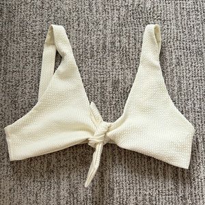 Monday Swimwear Top - Ivory Crinkle